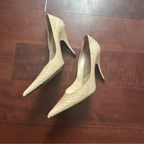 Dior Shoes - Dior Snakeskin Pointed-Toe Pumps